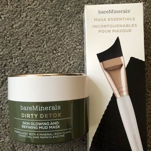 New BareMinerals dirty detox mud mask & brush
